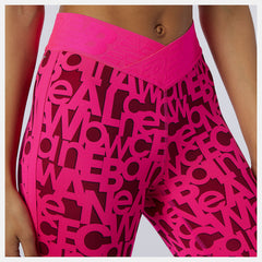 Pink Glo Relentless Printed High Rise 7/8 Tight / New Balance Women