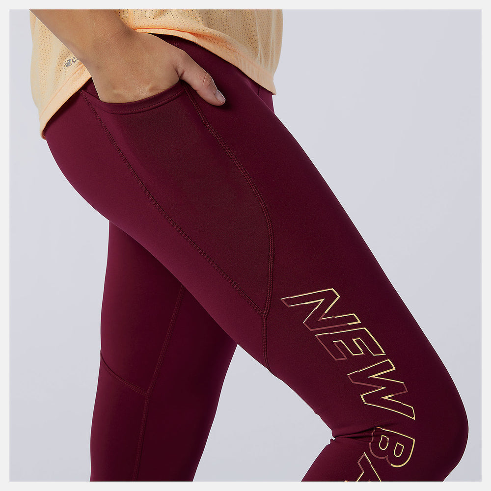 Garnet Printed Impact Run Crop / New Balance Women