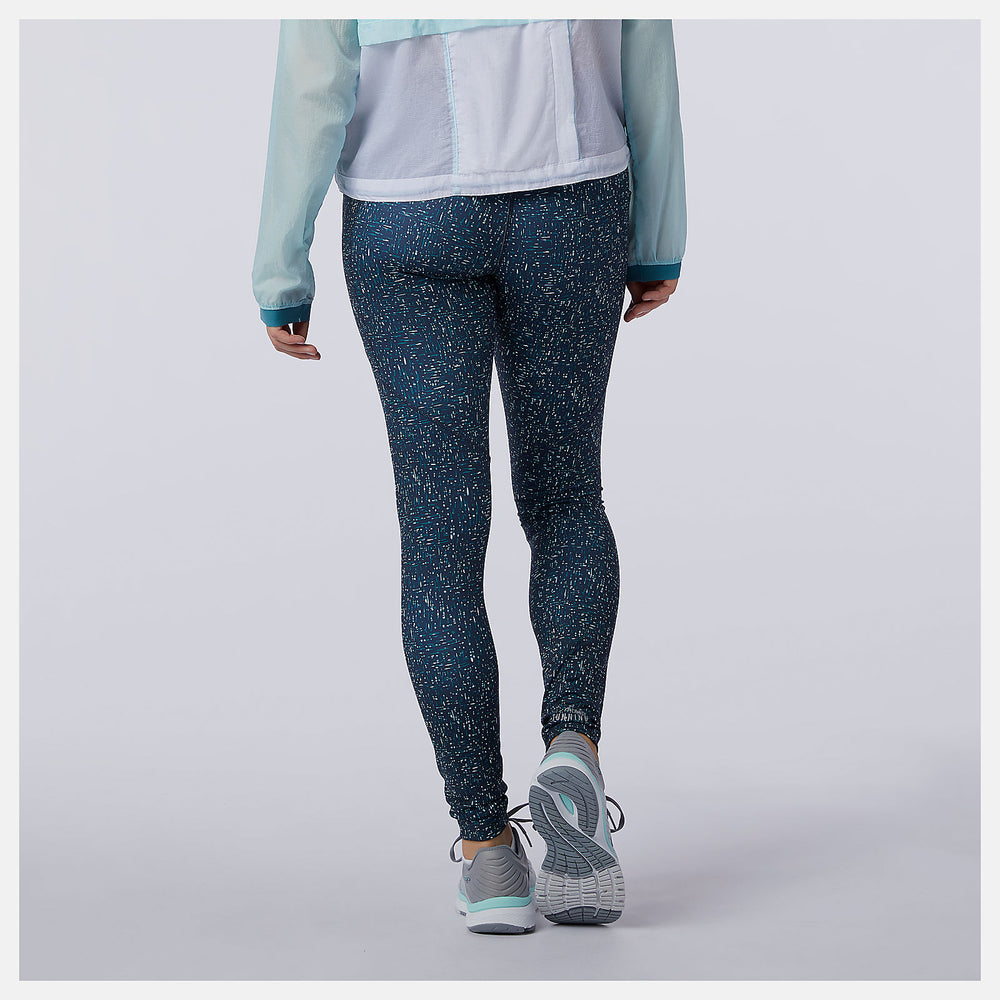 Mountain Teal Printed Impact Run Tight / New Balance Women