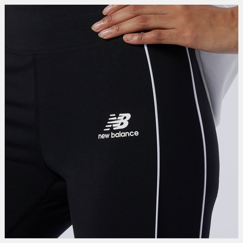 White NB Athletics Piping Legging / New Balance Women