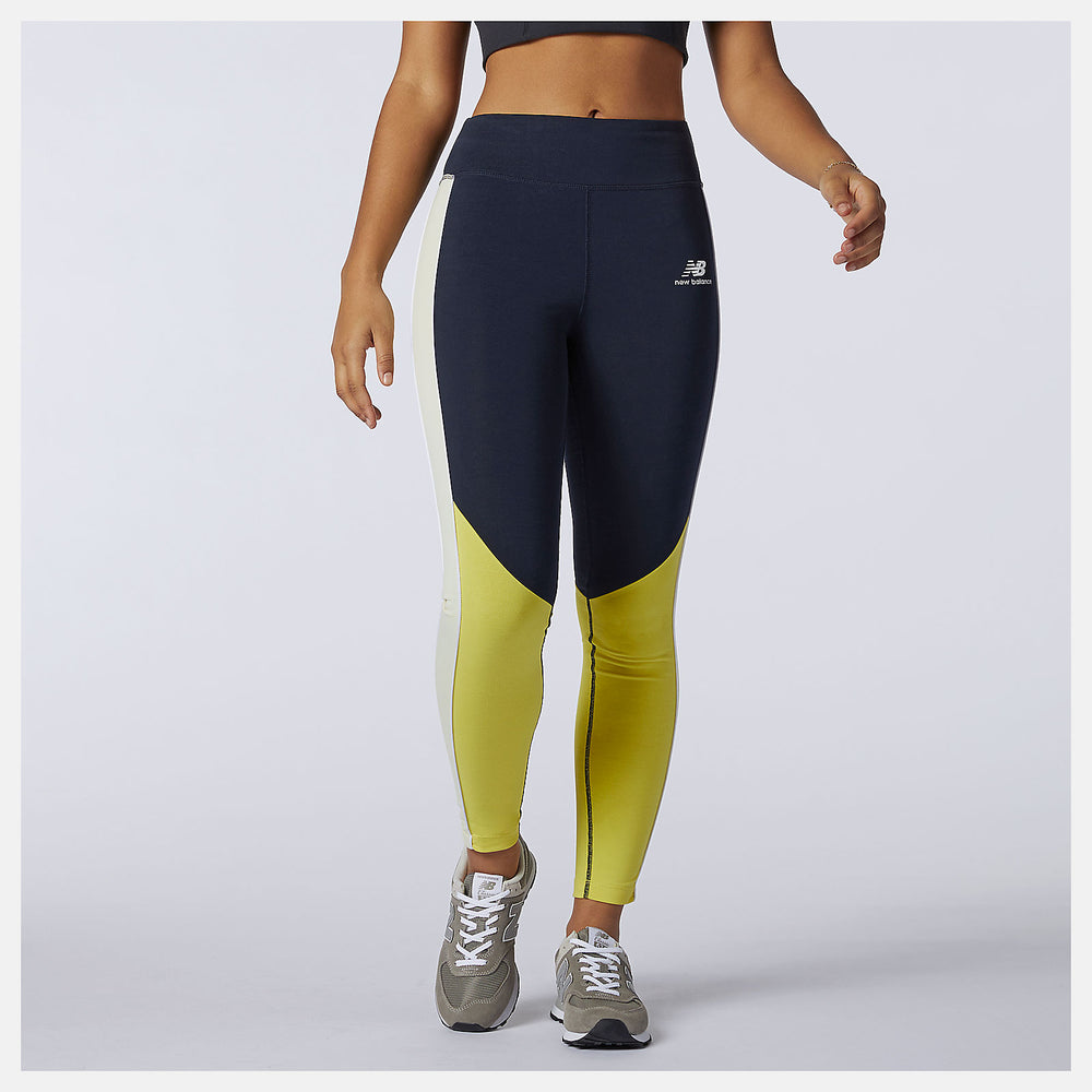 Clear Yellow NB Athletics Piping Legging / New Balance Women