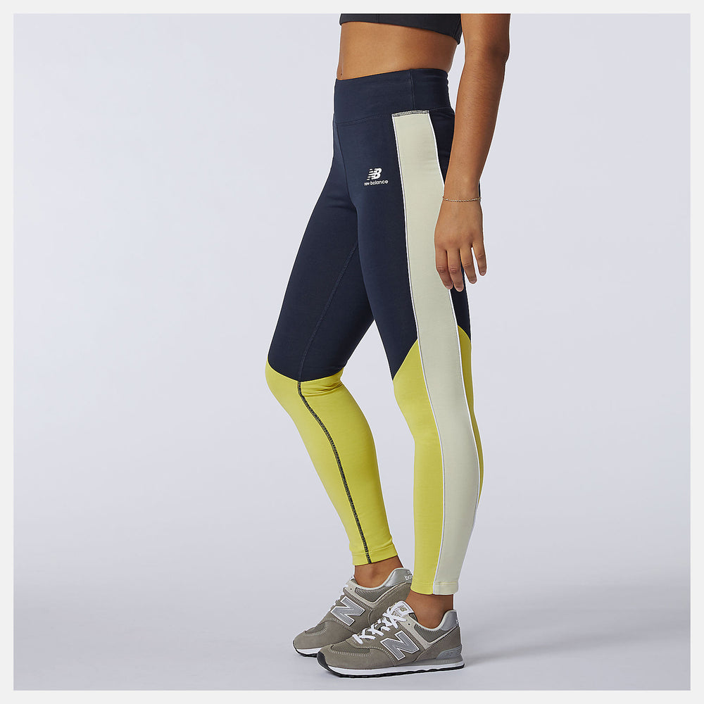 Clear Yellow NB Athletics Piping Legging / New Balance Women