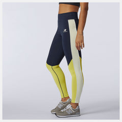 Clear Yellow NB Athletics Piping Legging / New Balance Women