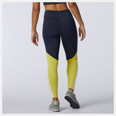 Clear Yellow NB Athletics Piping Legging / New Balance Women
