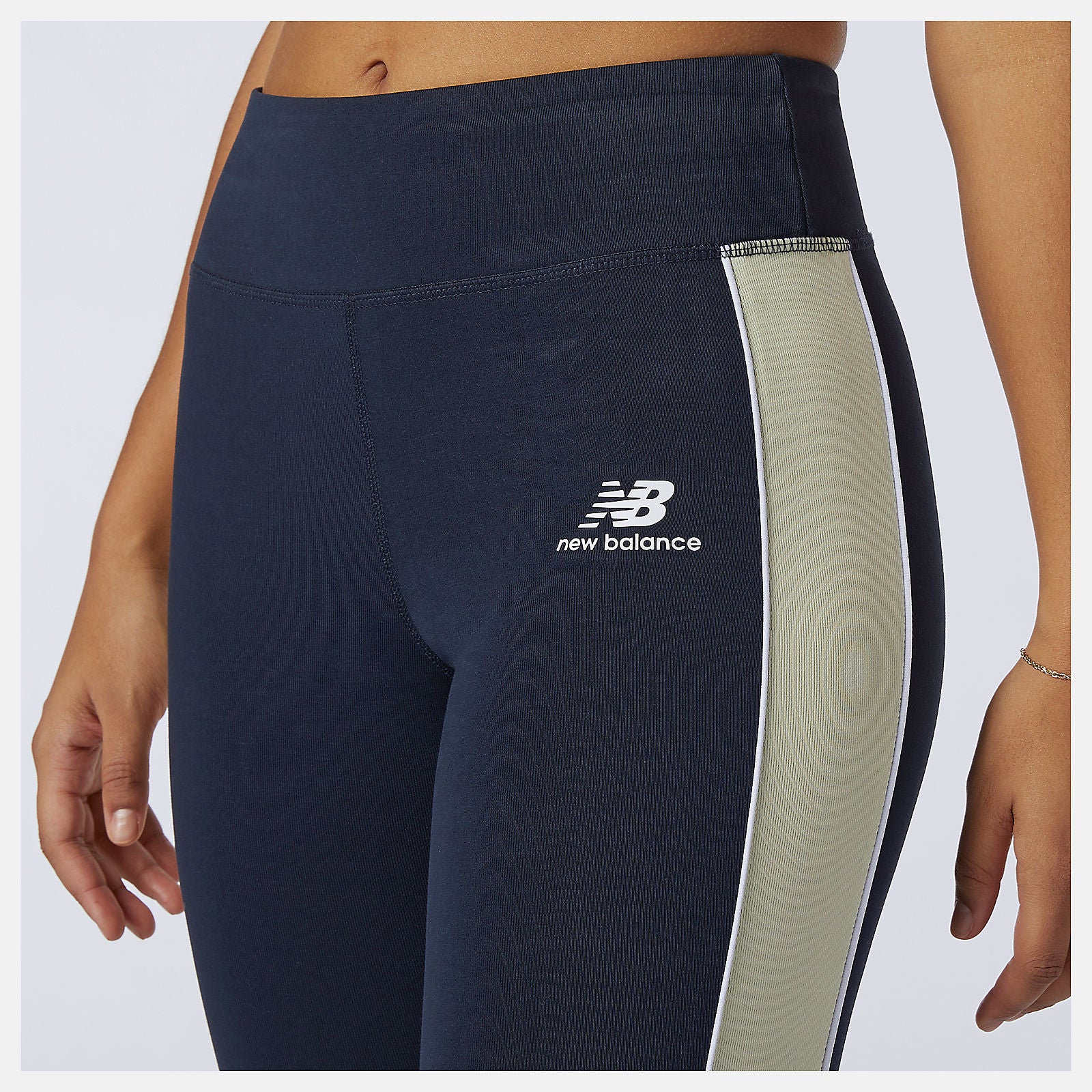 Clear Yellow NB Athletics Piping Legging / New Balance Women