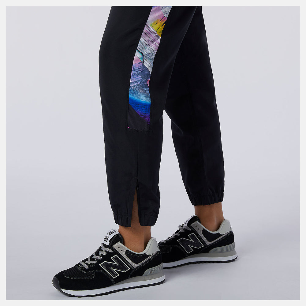 Black NB Athletics Erin Loree Woven Pant / New Balance Women
