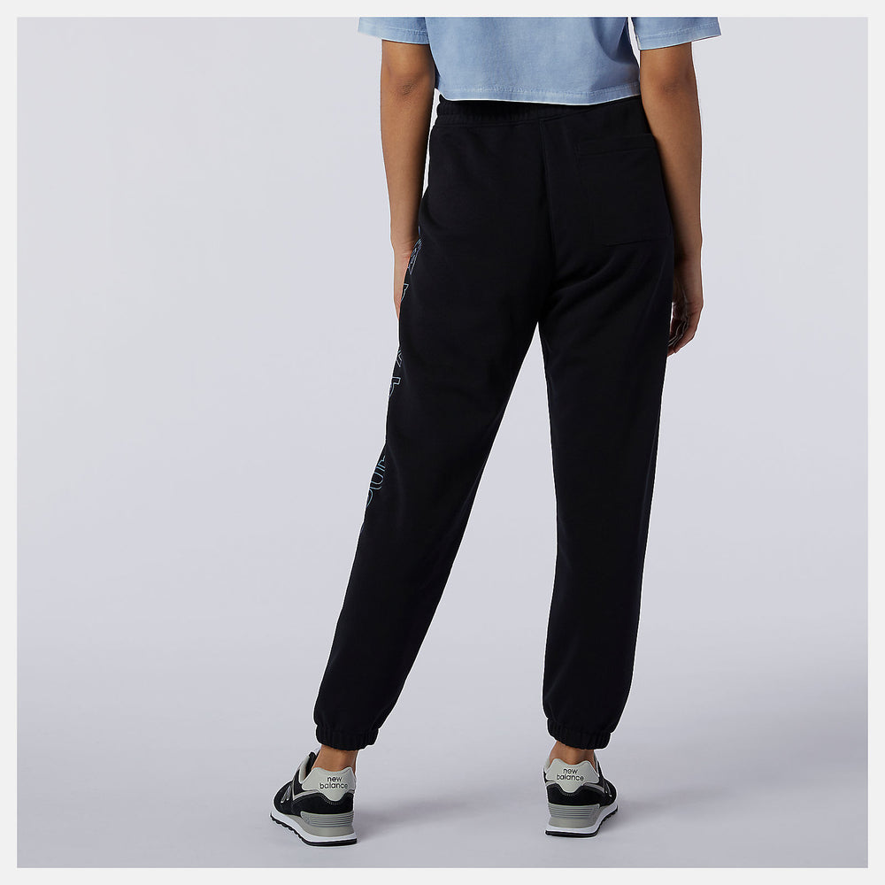 Black Sport Style Optiks Fleece Pant / New Balance Women