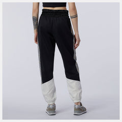 Black NB Athletics Higher Learning Stripe Track Pant / New Balance Women