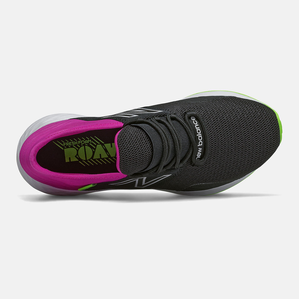 Black/Poisonberry and Lime Glo Fresh Foam Roav / New Balance Women