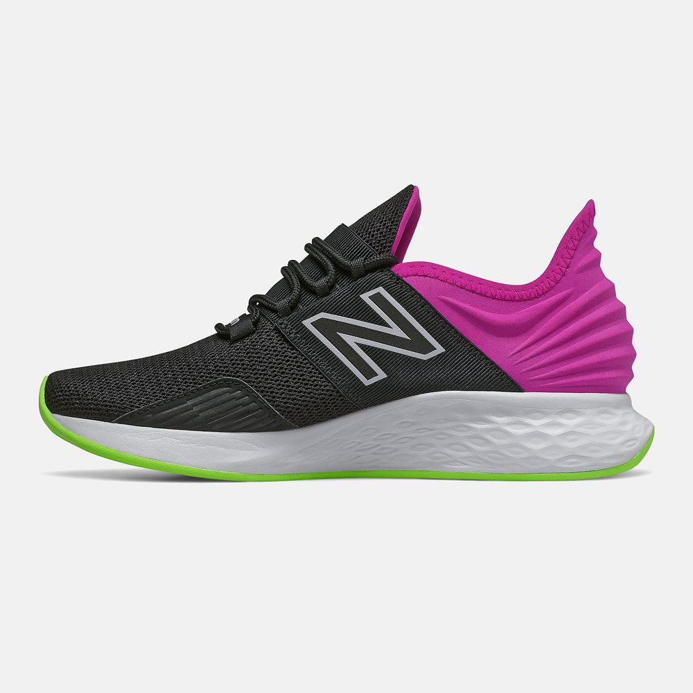 Black/Poisonberry and Lime Glo Fresh Foam Roav / New Balance Women
