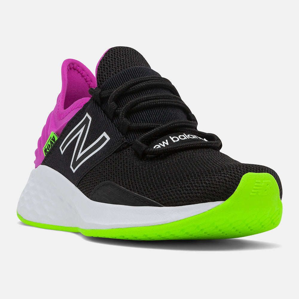 Black/Poisonberry and Lime Glo Fresh Foam Roav / New Balance Women