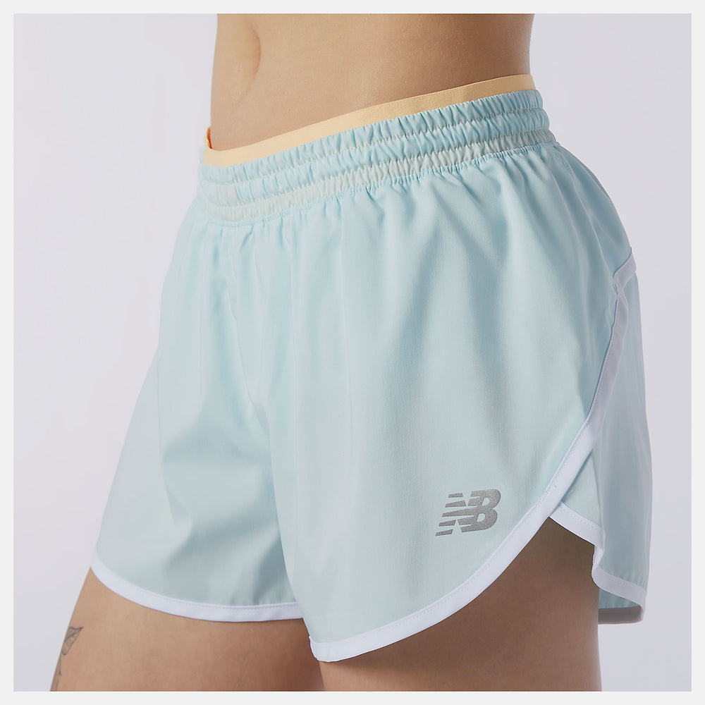 Pale Blue Accelerate Short 2.5 Inch / New Balance Women