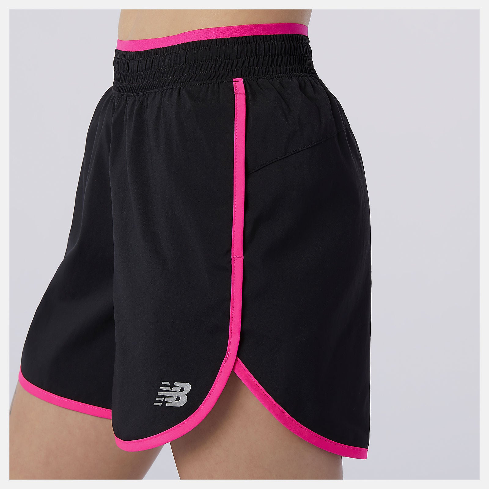 Pink Accelerate Short 5 Inch / New Balance Women