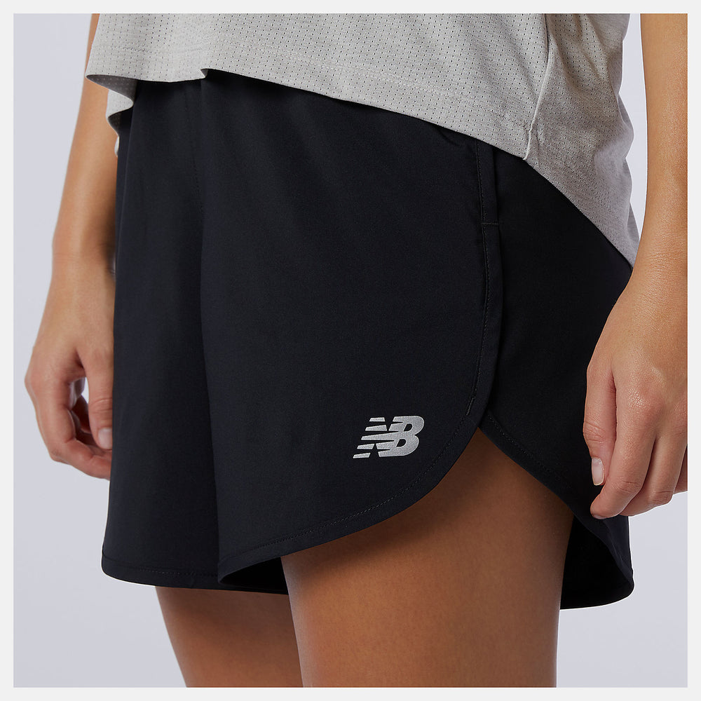 Black Accelerate Short 5 Inch / New Balance Women