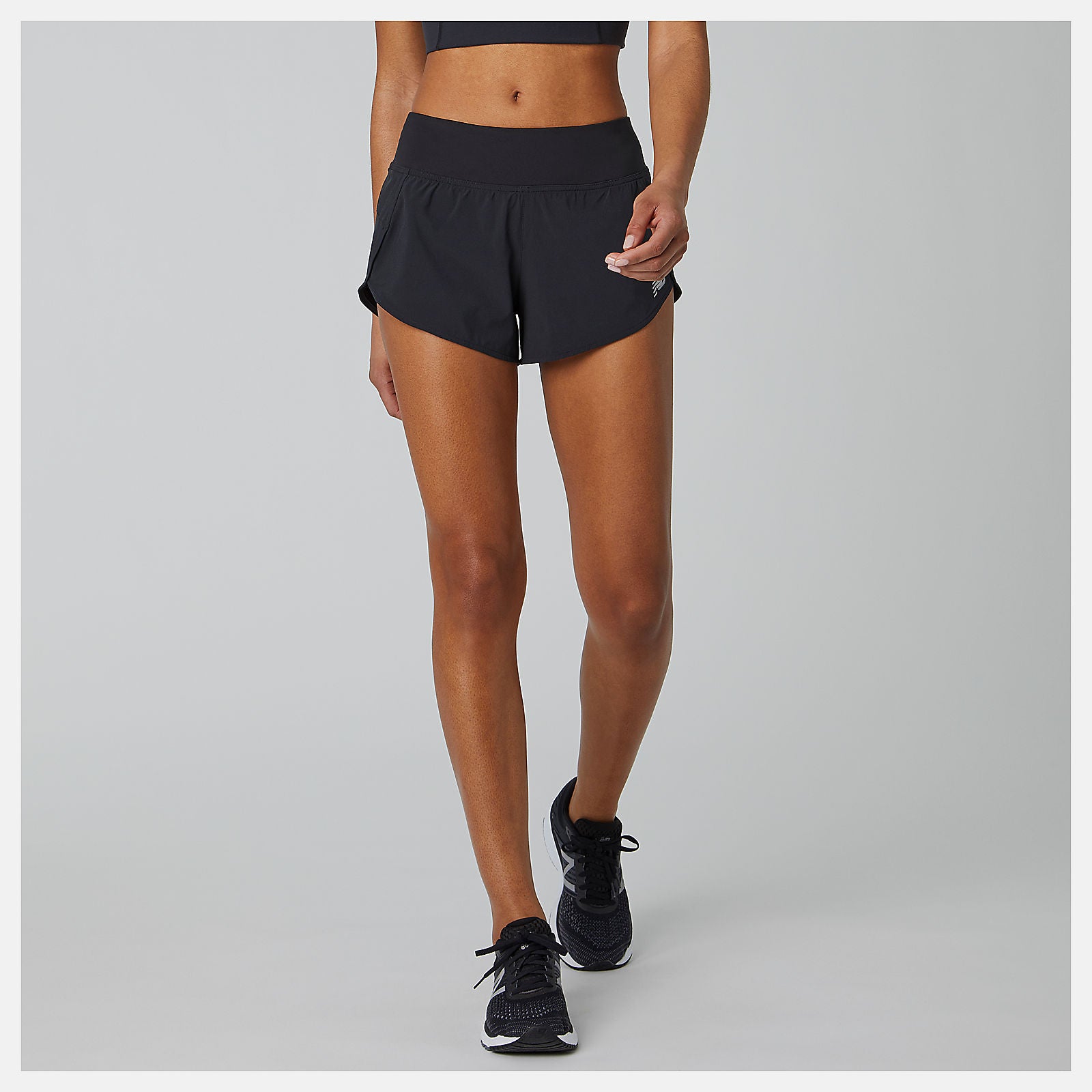 Black Impact Run Short 3 Inch / New Balance Women