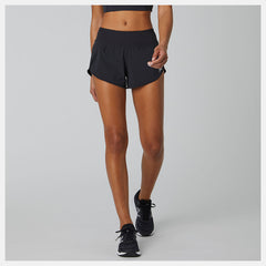 Black Impact Run Short 3 Inch / New Balance Women