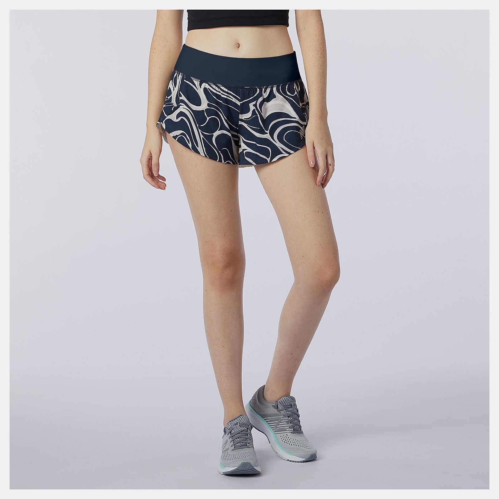 Eclipse Printed Impact Run Short 3 Inch / New Balance Women