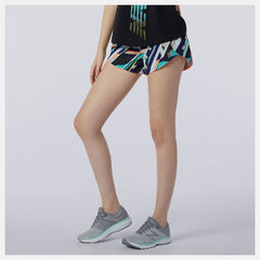 Multi Color Printed Impact Run Short 3 Inch / New Balance Women