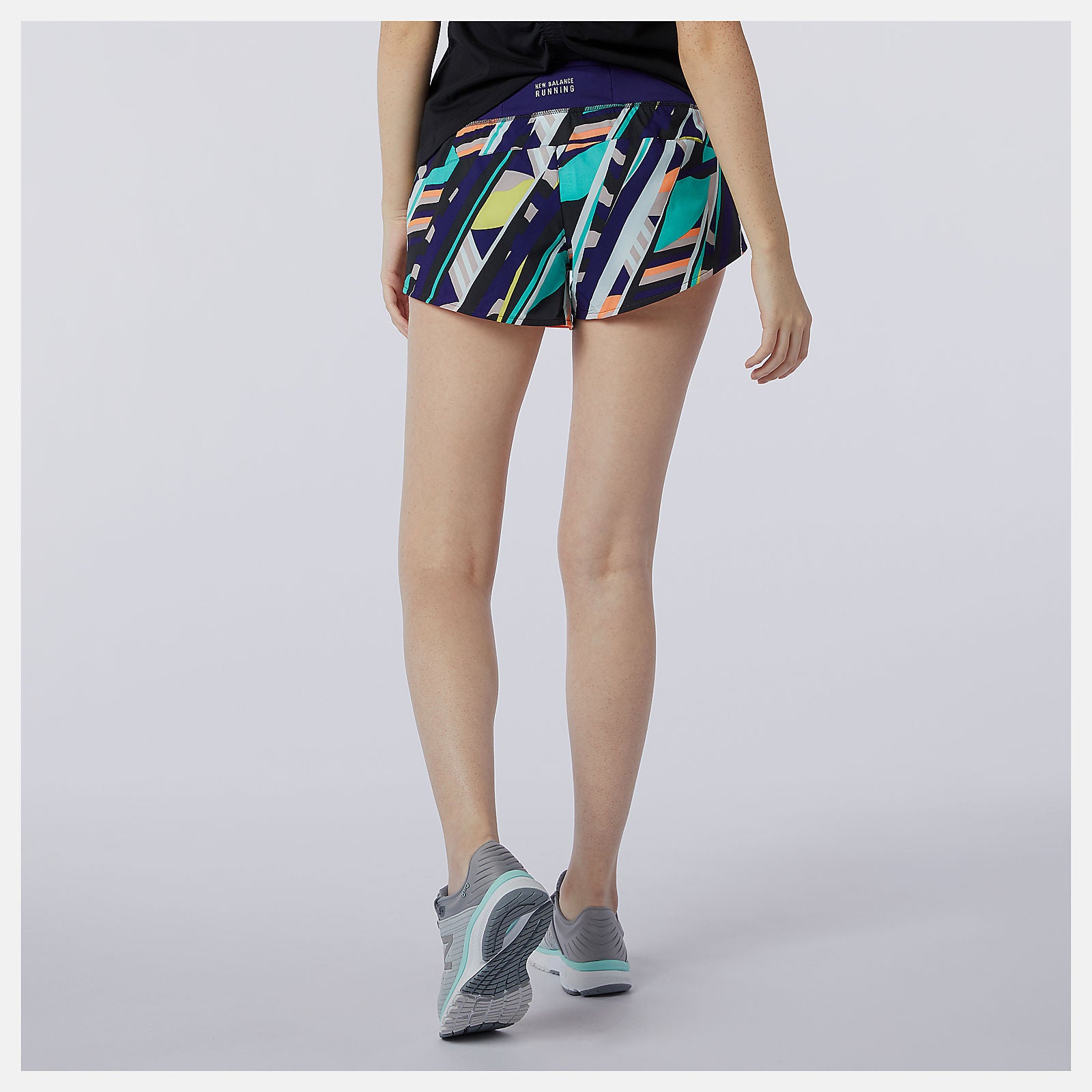 Multi Color Printed Impact Run Short 3 Inch / New Balance Women