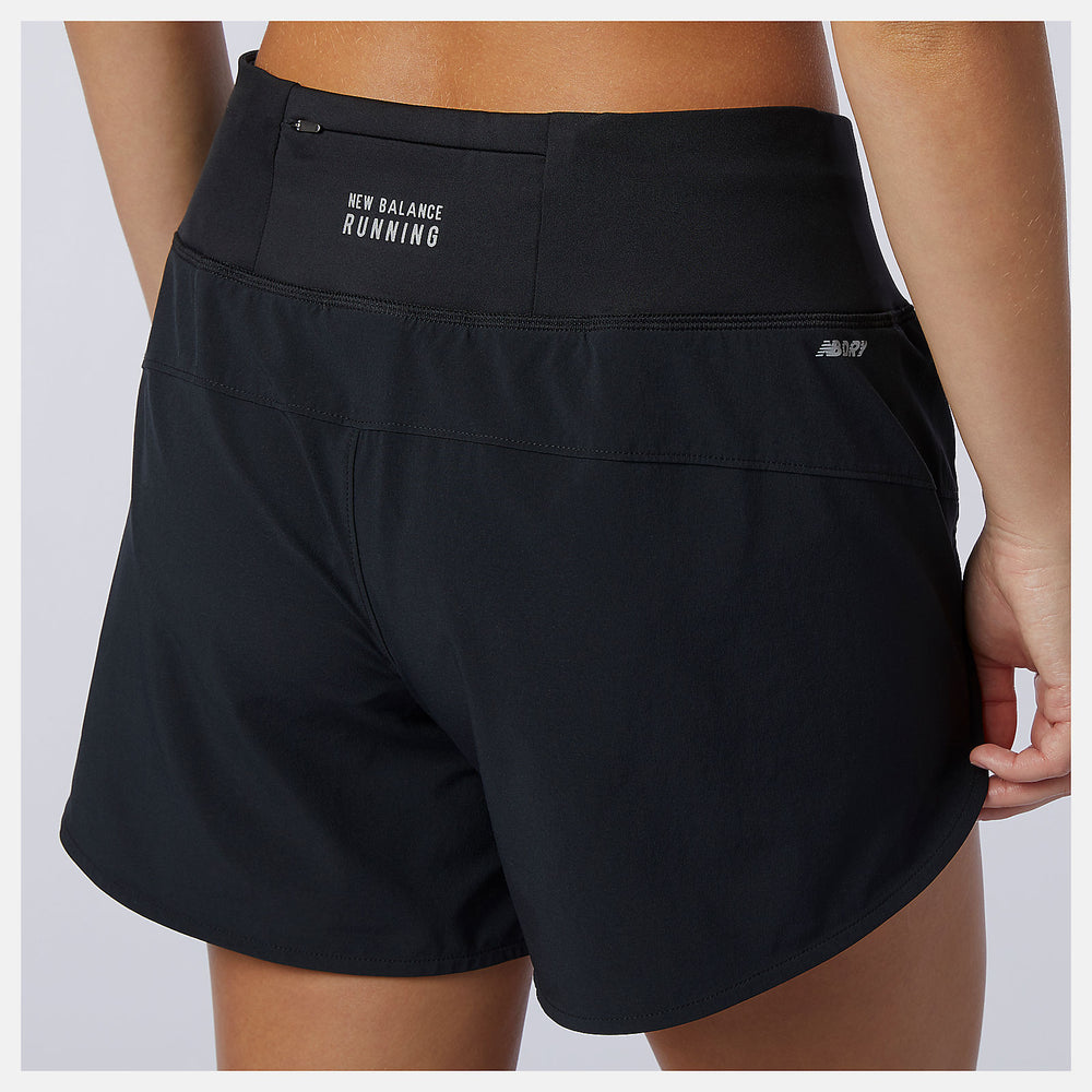Black Impact Run Short 5 Inch / New Balance Women