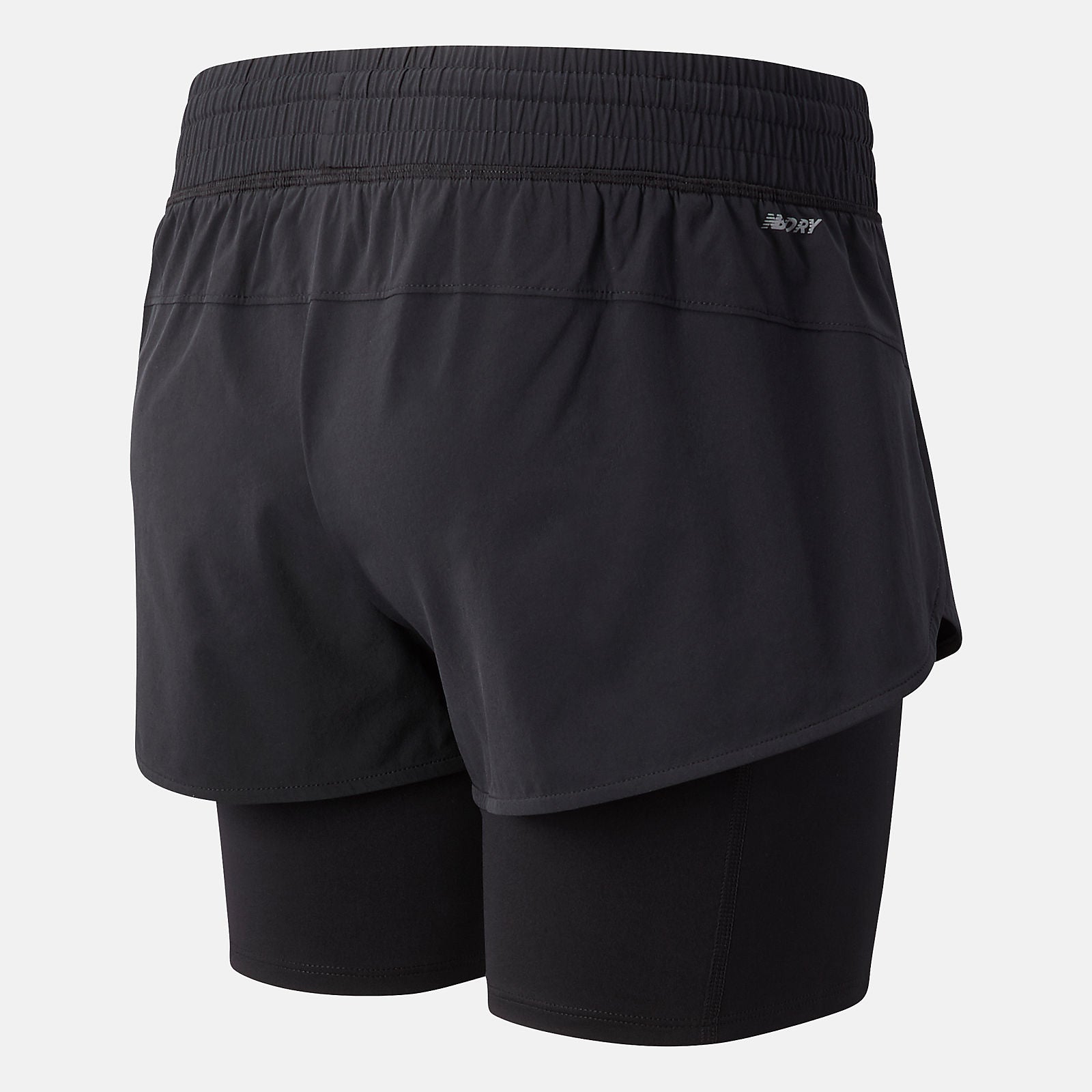 Black NYC Marathon Impact Run 2 In 1 Short / New Balance Women