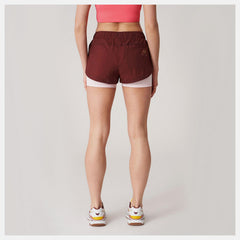 Deep Mauve Bandier Woven tech Short / New Balance Women