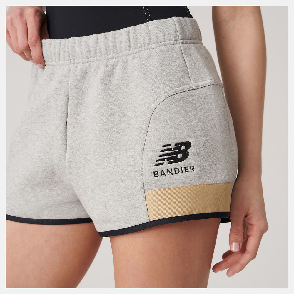 Athletic Grey Bandier Fleece Short / New Balance Women