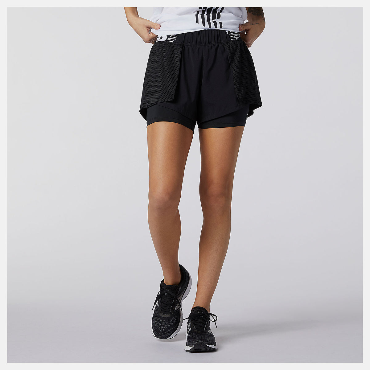 Black Relentless 2 In 1 Short / New Balance Women