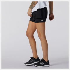 Black Relentless 2 In 1 Short / New Balance Women