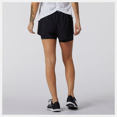 Black Relentless 2 In 1 Short / New Balance Women