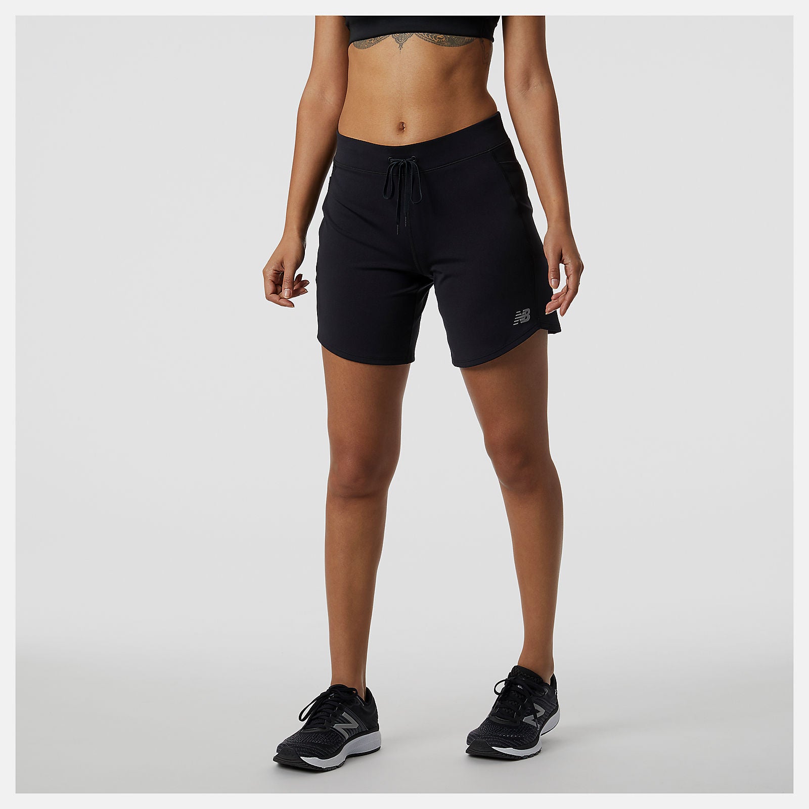 Black Impact Run Short 7 Inch / New Balance Women