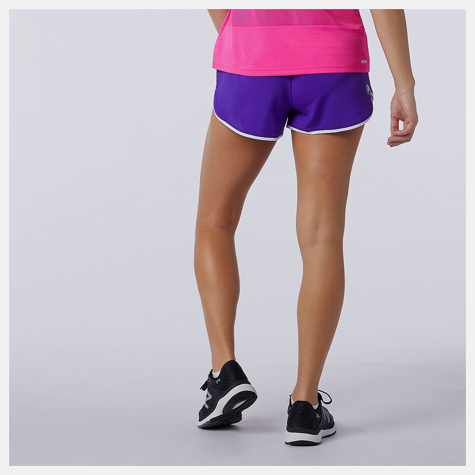 Deep Violet Printed Fast Flight Split Short / New Balance Women