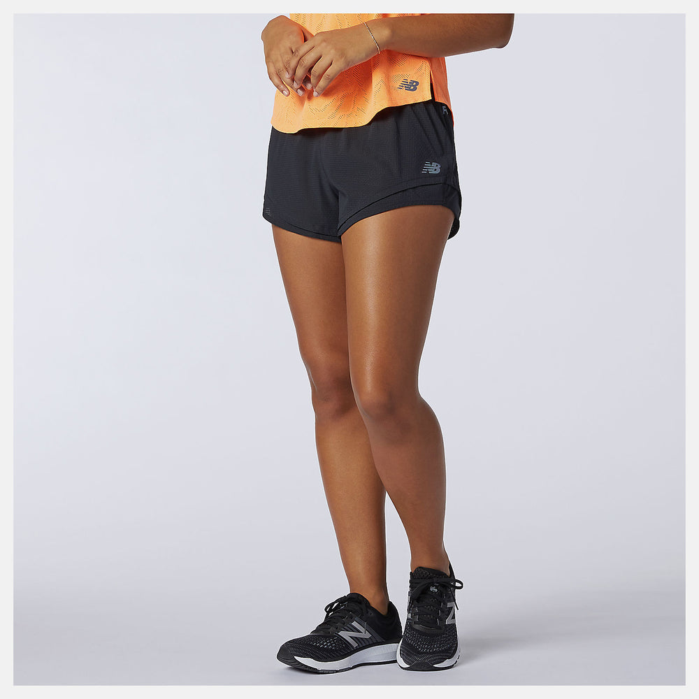 Black/White Q Speed Fuel Short / New Balance Women