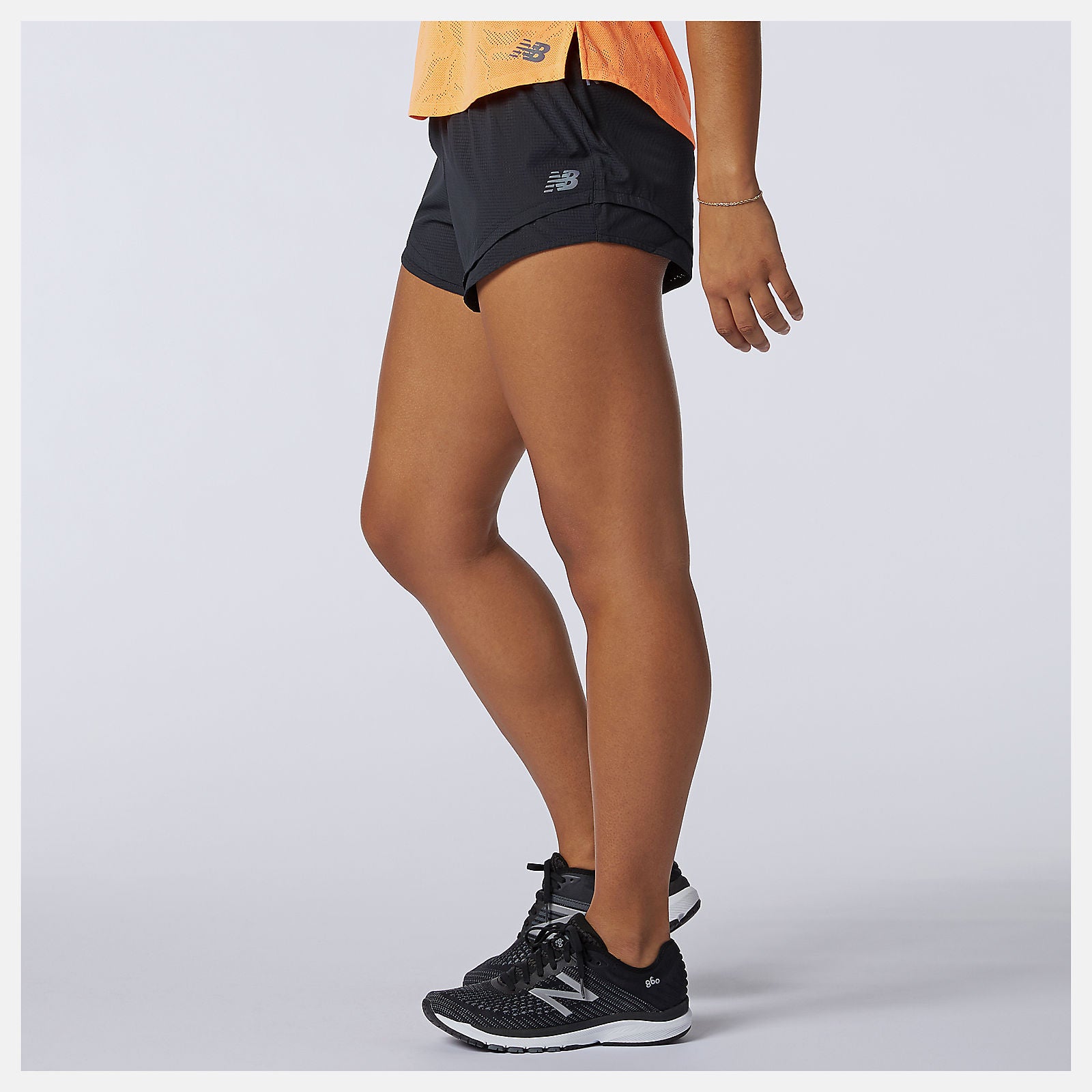 Black/White Q Speed Fuel Short / New Balance Women