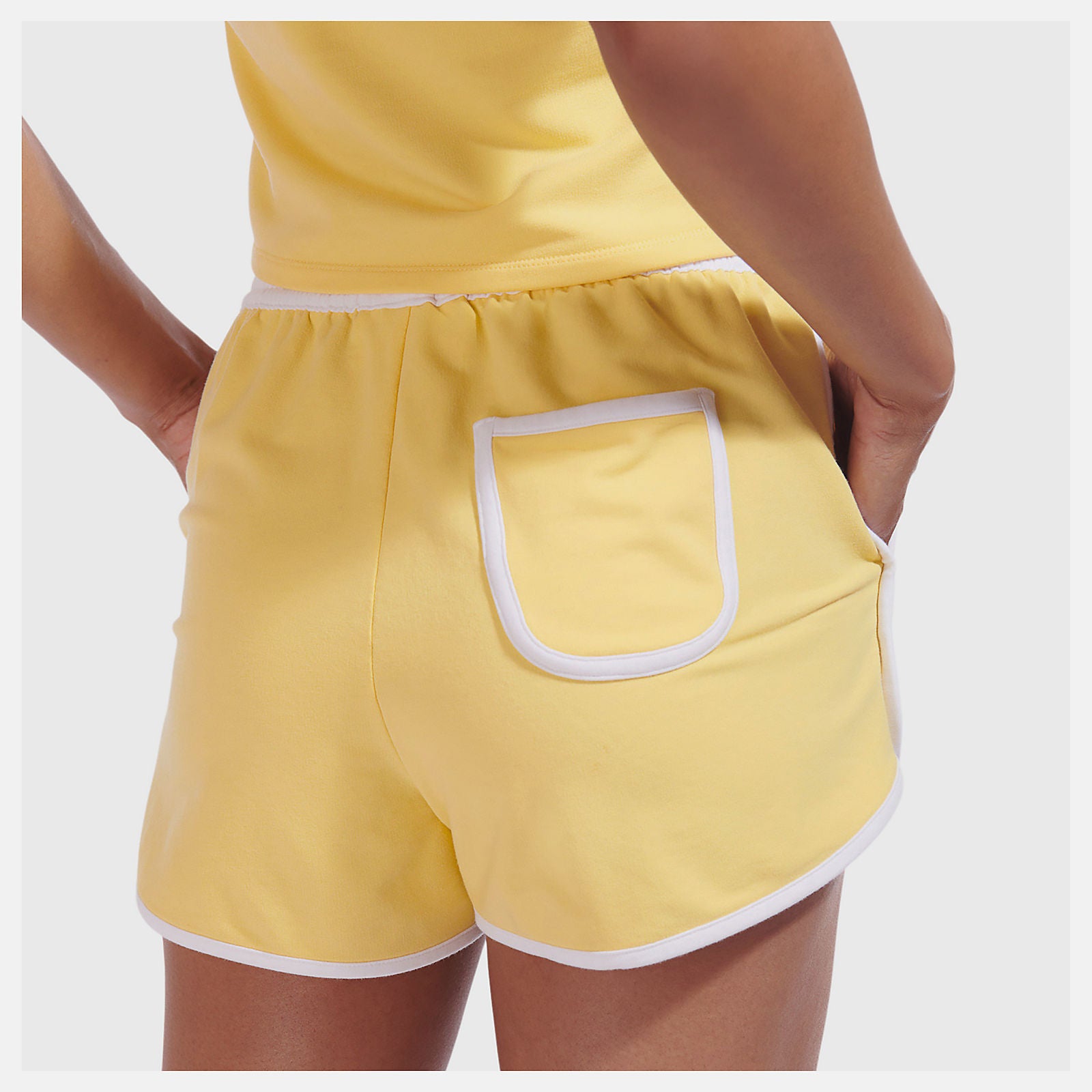 Yellow NB x Staud Terry Run Short / New Balance Women