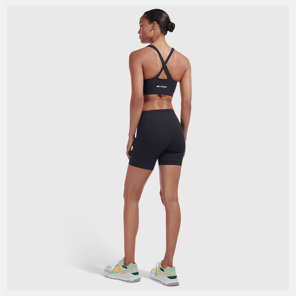 Black Staud Lace Up Fitted Short / New Balance Women