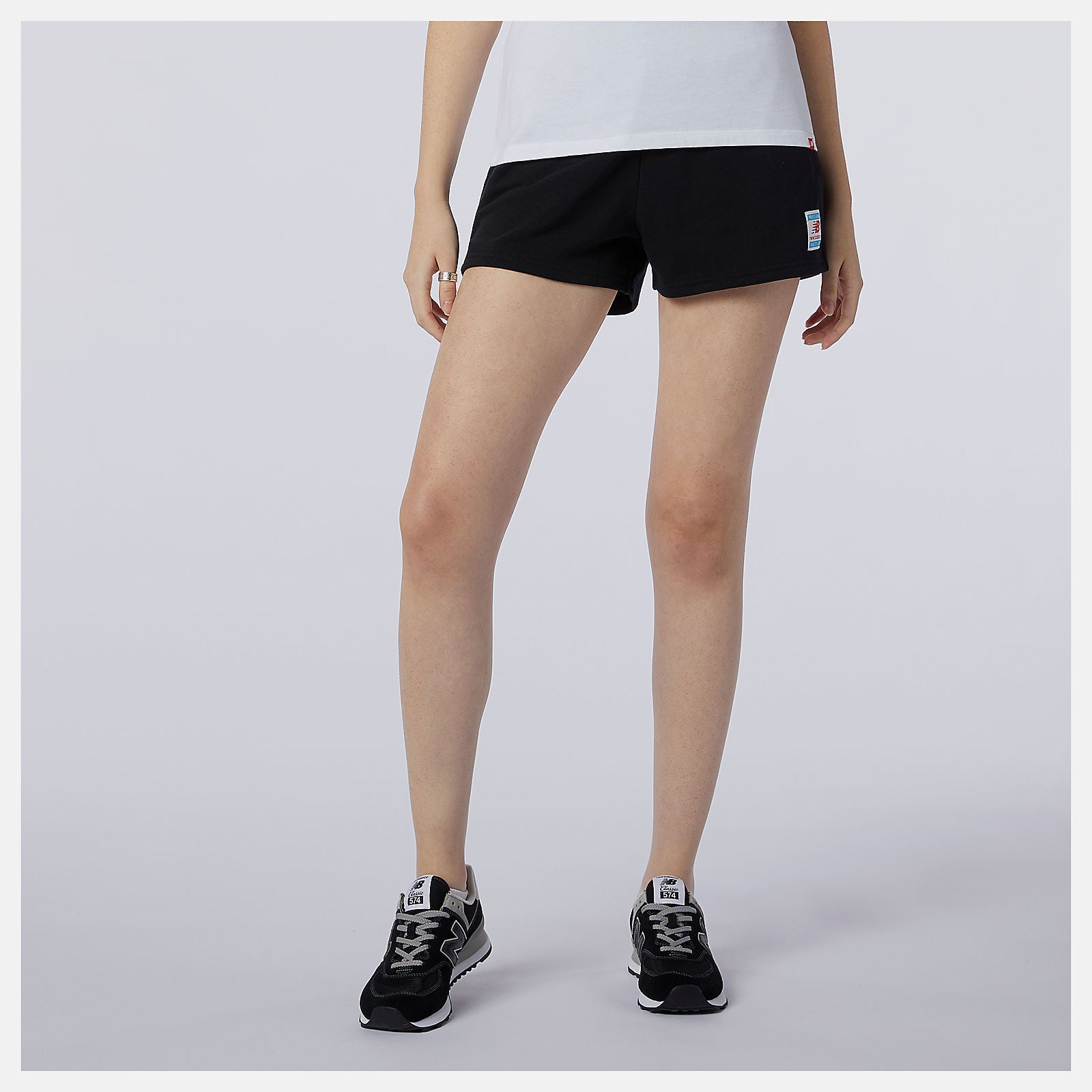 Black NB Essentials Knit Short / New Balance Women