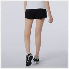 Black NB Essentials Knit Short / New Balance Women
