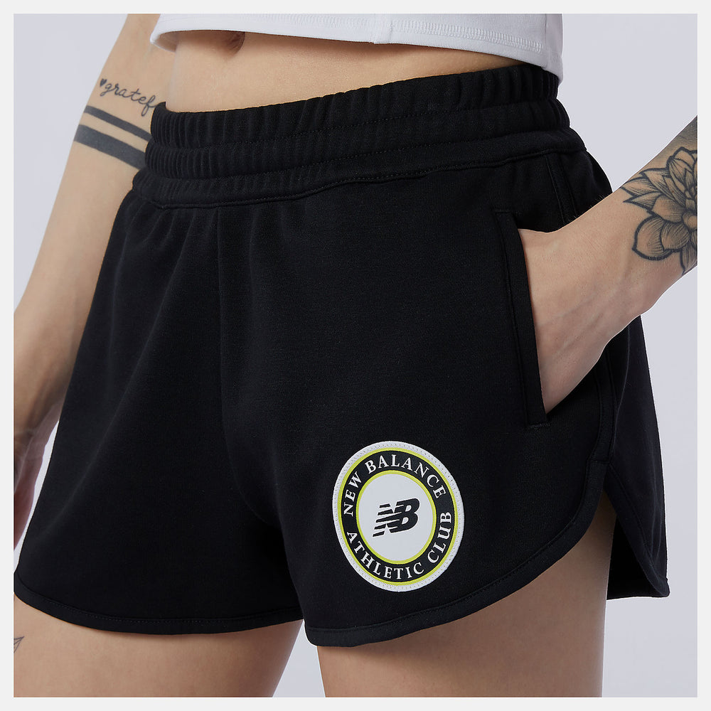 Black NB Essentials Athletic Club Short / New Balance Women