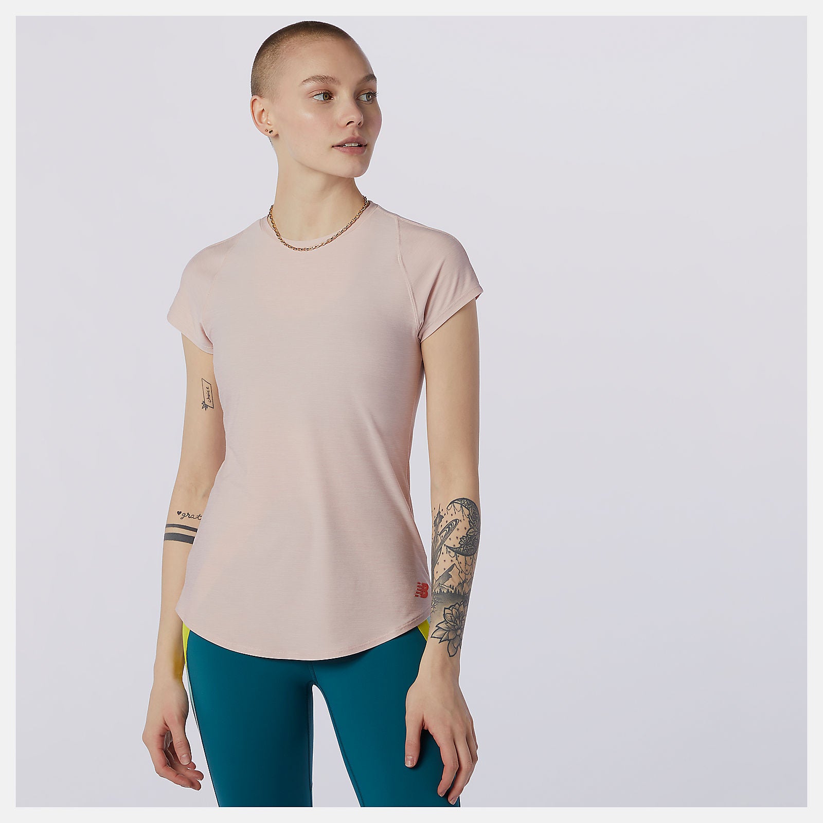 Oyster Pink Transform Perfect T / New Balance Women
