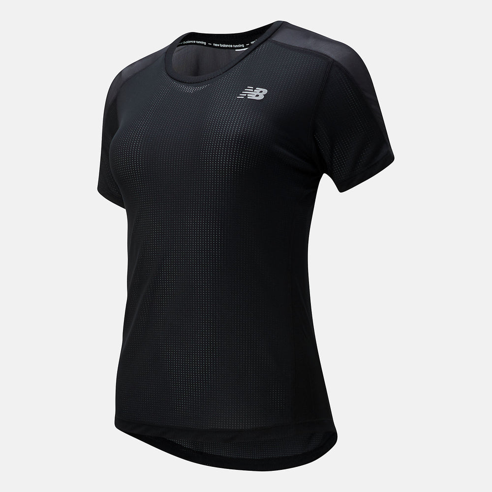 Black Impact Run Short Sleeve / New Balance Women