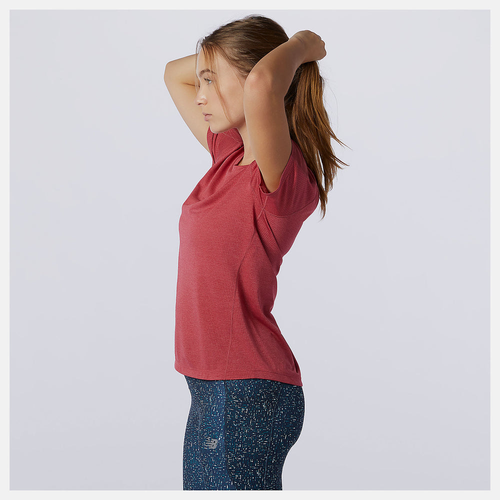 Earth Red Impact Run Short Sleeve / New Balance Women