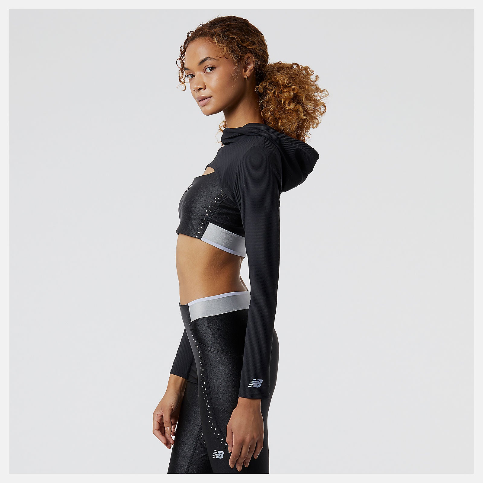 Black Syd Hooded Shrug / New Balance Women
