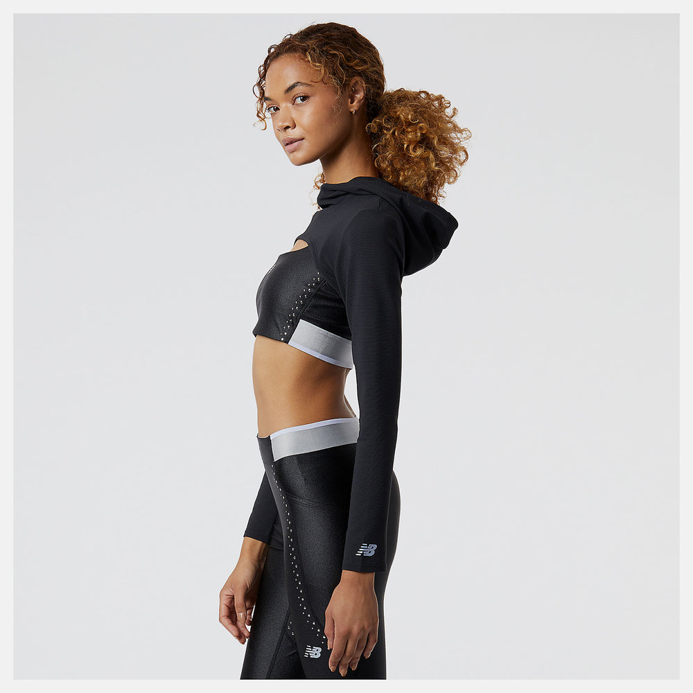 Black Syd Hooded Shrug / New Balance Women