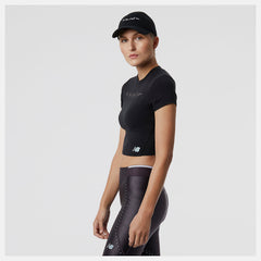Black Syd Crop Tee / New Balance Women
