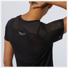Black NYC Marathon Impact Run Short Sleeve / New Balance Women