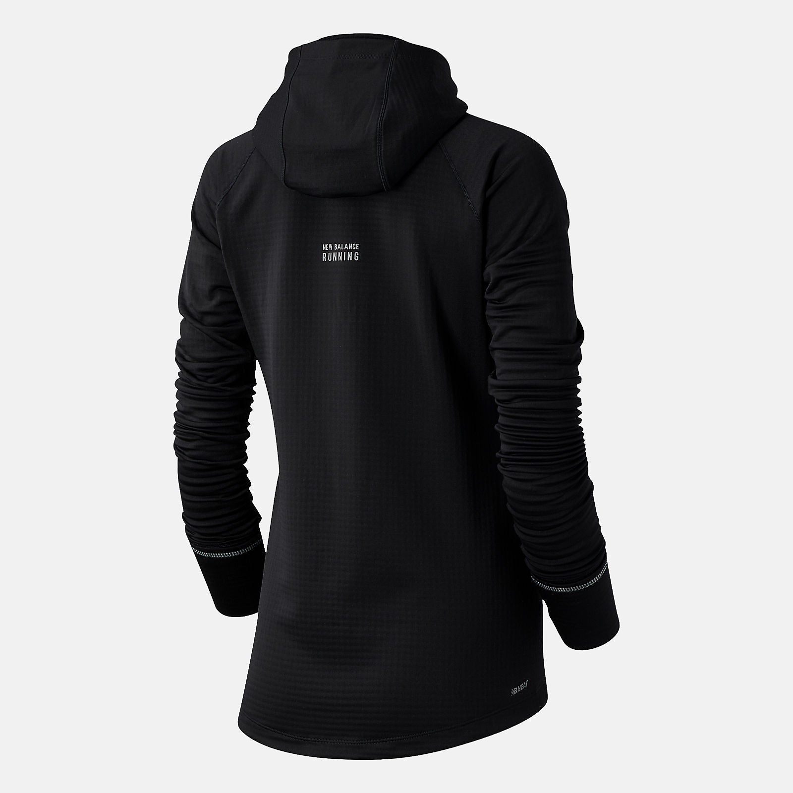 Black NB Heat Grid Hoodie / New Balance Women