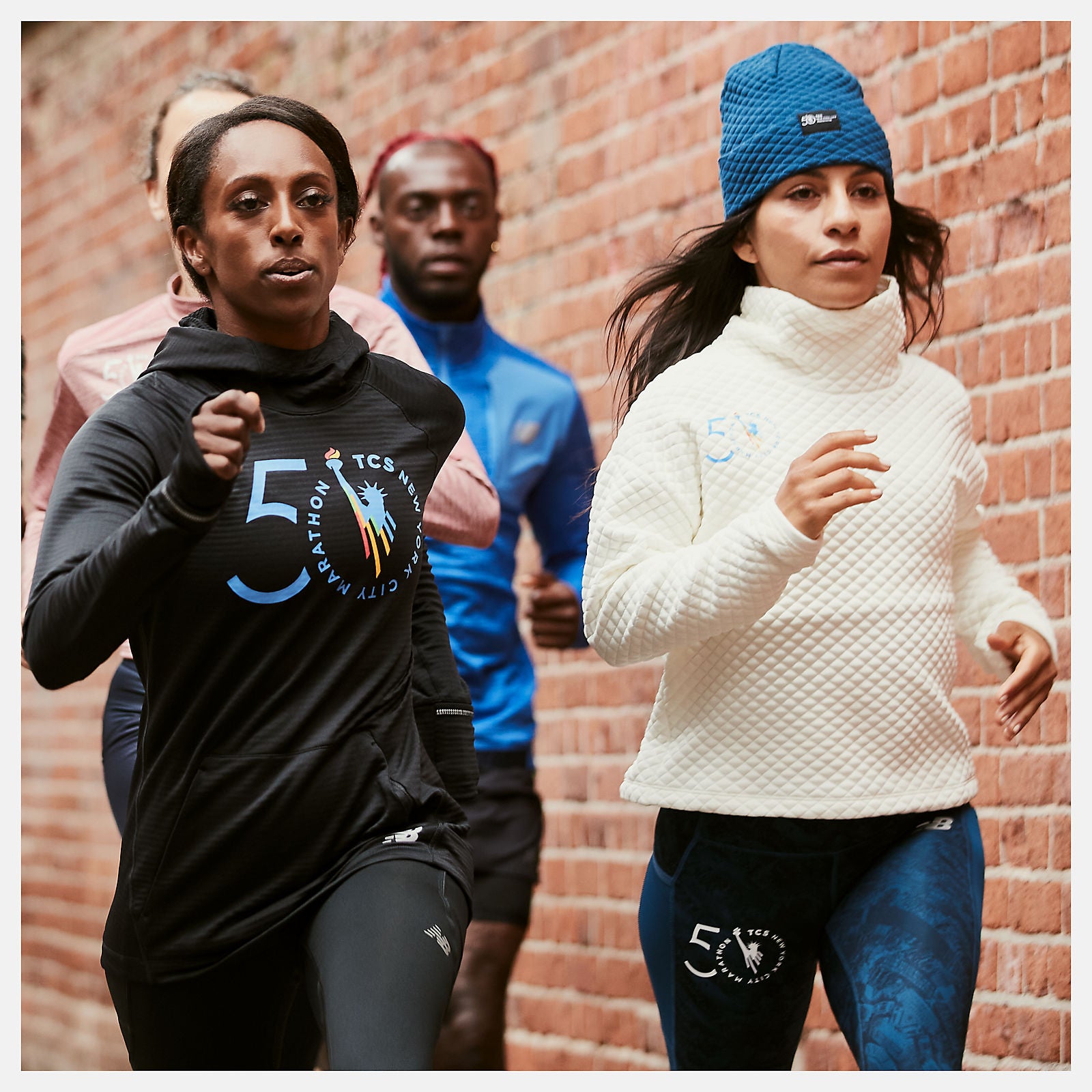 Black NYC Marathon NB Heat Grid Hoodie / New Balance Women