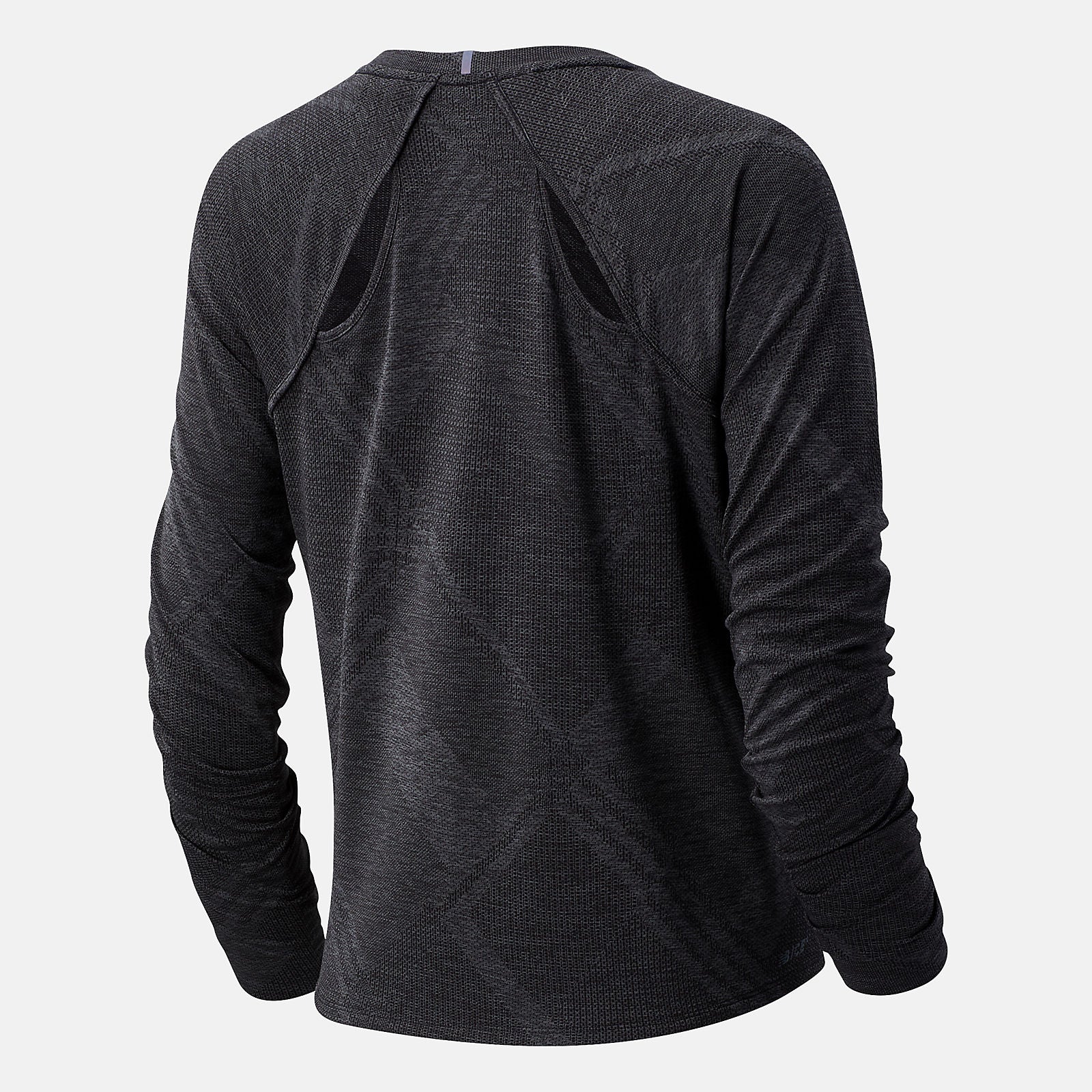 Black Heather NYC Marathon Q Speed Fuel Jacquard Long Sleeve / New Balance Women