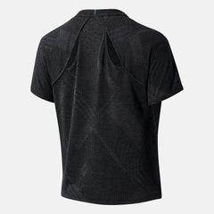 Black Heather NYC Marathon Q Speed Fuel Jacquard Short Sleeve / New Balance Women